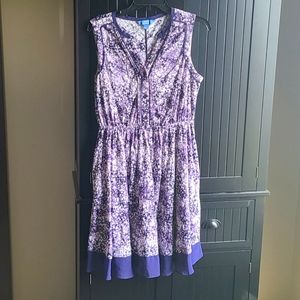 Simply vera purple floral dress size med